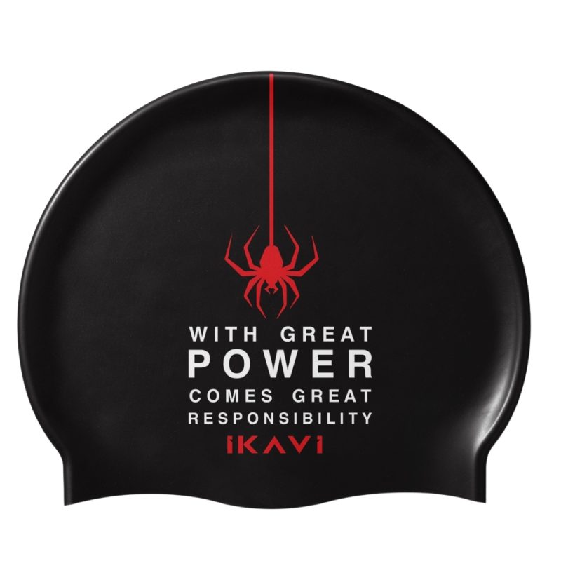 İKAVİ With Great Power Baskılı Silikon Yüzücü Bonesi