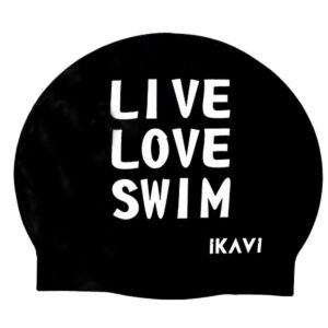 Love Live Swim Baskılı Silikon Bone - Siyah