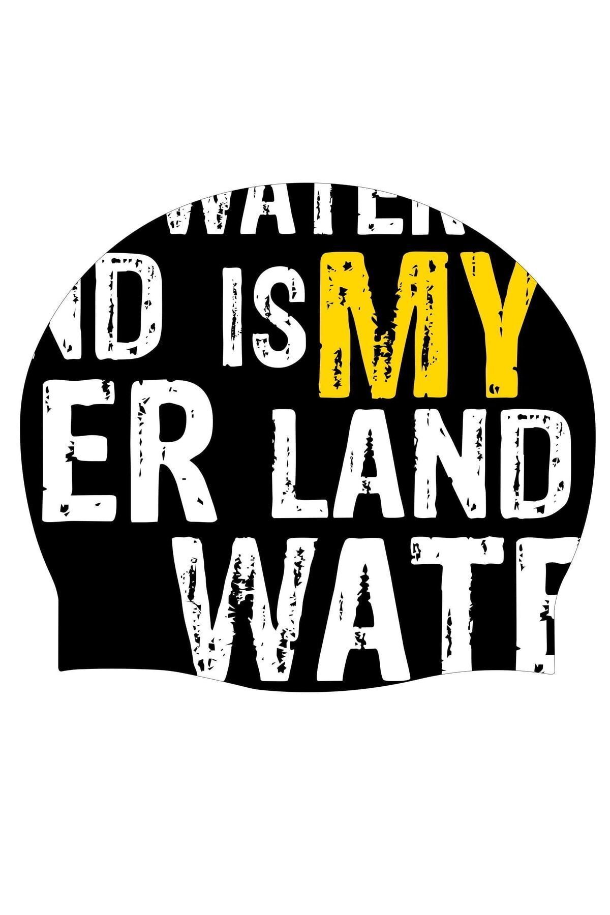 Water Is My Land Baskılı Silikon Havuz Bonesi