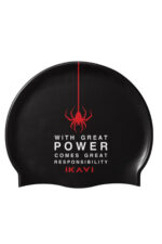 With Great Power Baskılı Silikon Yüzücü Bonesi