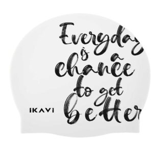 Everyday Is A Chance To Get Better Baskılı Silikon Havuz Bonesi