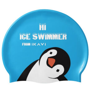 Hi Ice Swimmer Baskılı Silikon Yüzücü Bonesi